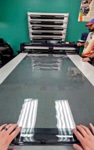 Computer cut ceramic tint on a Graphtec FC9000.
